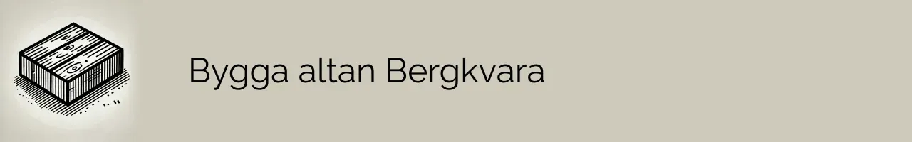 Bygga altan Bergkvara